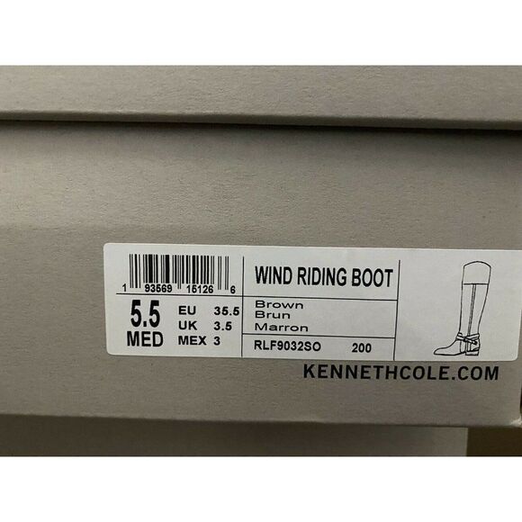 Kenneth Cole Reaction Brown Wind Riding Boots Size 5.5M New - Picture 7 of 7